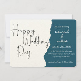 Faire-part de mariage de script classique élégant
