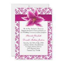 Faire-part de mariage de Stargazer Lily