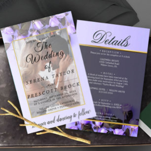 Faire-part de mariage de superposition de vellum R