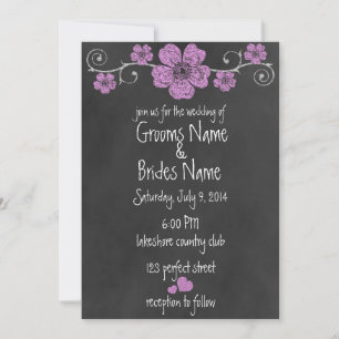 Faire-part de mariage de tableau de bord des roses