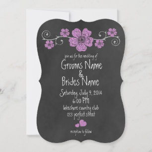 Faire-part de mariage de tableau de bord des roses