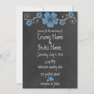 Faire-part de mariage de tableau rouge Rose sauvag