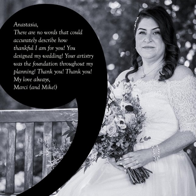 Faire-part de mariage de témoignage de Marci Kamas (Créateur téléchargé)