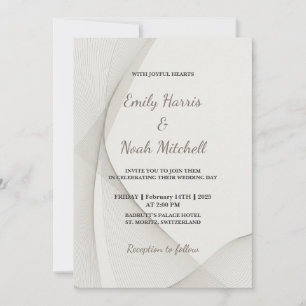 Faire-part de mariage de texture Abstraite