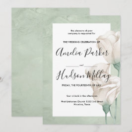 faire-part de mariage de verdure tendance