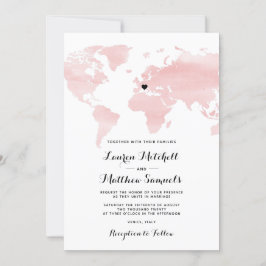 Faire-part de mariage de voyage de destination
