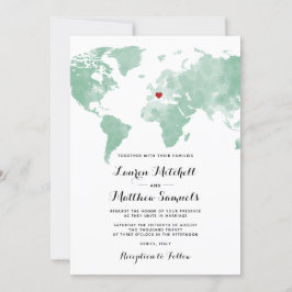 Faire-part de mariage de voyage de destination