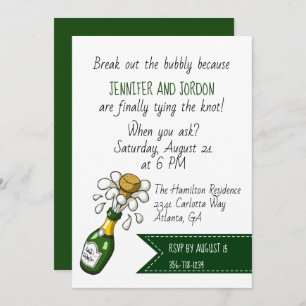 Faire-part de mariage Décontracté amusant