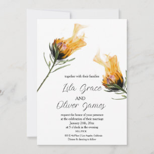 Faire-part de mariage d'élégance de la floraison a