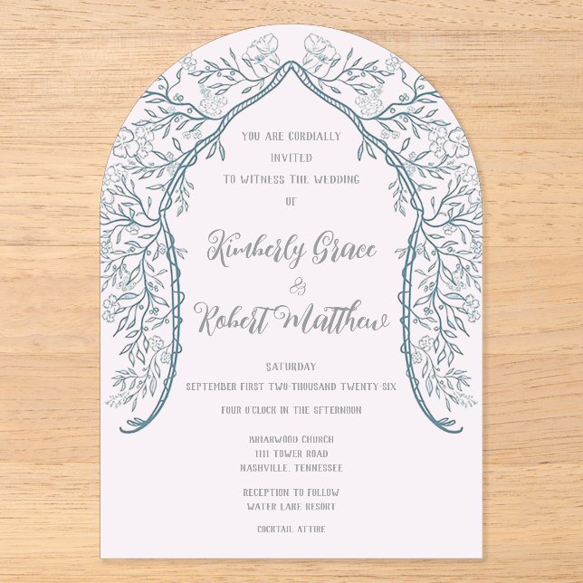 Faire-part de mariage dépoli en fleurs roses (Recto)