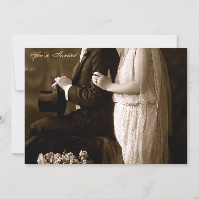 Faire-part de mariage des années 1920 (Devant)