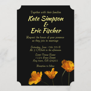 Faire-part de mariage des papillons de Californie