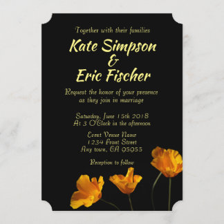 Faire-part de mariage des papillons de Californie