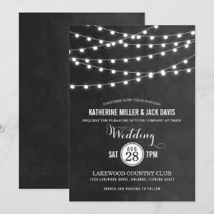 Faire-part de mariage des voyants à chaîne de char