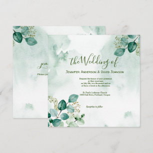 Faire-part de mariage d'Eucalyptus