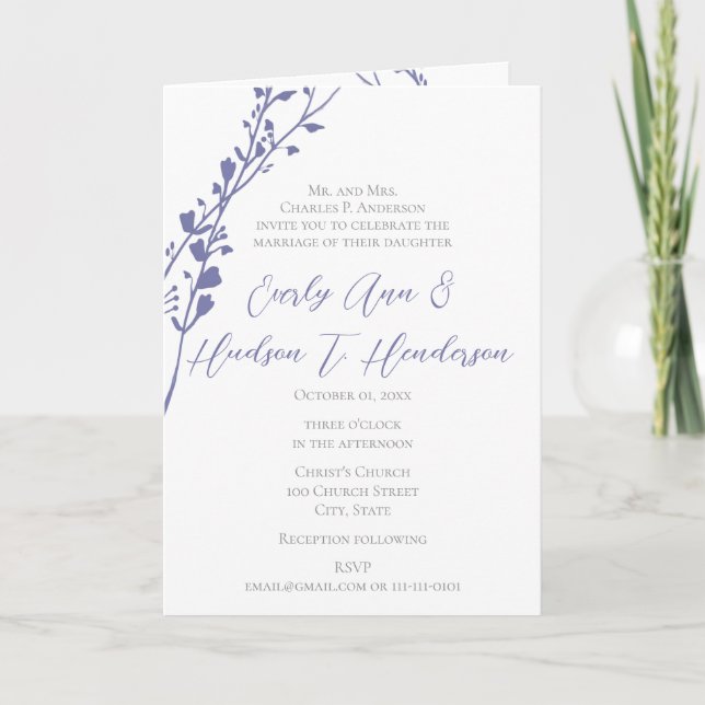 Faire-part de mariage-Deux Chrétien Devient Un (Devant)