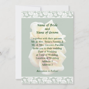 Faire-part de mariage Deux Roses Jaunes