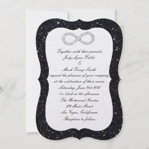 Faire-part de mariage d'infini diamant Parties sci