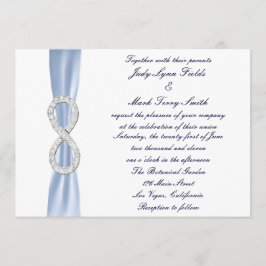 Faire-part de mariage d'infinité Diamant Bleu