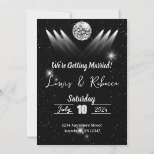 Faire-part de mariage Disco super