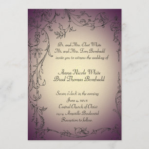 Faire-part de mariage d'oignon et d'oignon