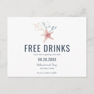 Faire-part de mariage drôle de plage à Key West