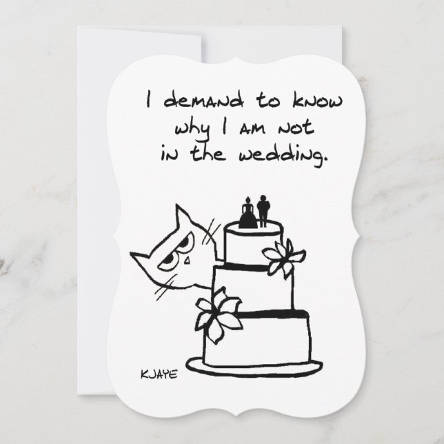 Faire-part de mariage drôle pour des amoureux de (Devant)