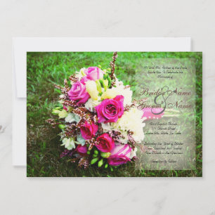 Faire-part de mariage du bouquet nuptial