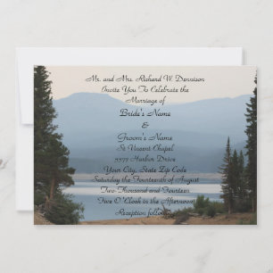Faire-part de mariage du lac Misty Mountain