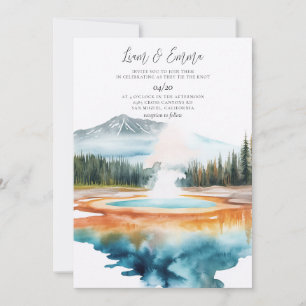 Faire-part de mariage du PARC NATIONAL DE YELLOWST