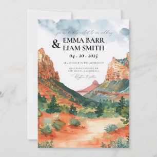 Faire-part de mariage du parc national de ZION