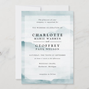 faire-part de mariage du paysage de la brume des a