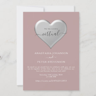 Faire-part de mariage Dusty Rose Zoom