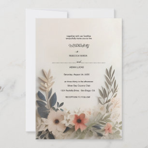 Faire-part de mariage Élégance florale Intempo