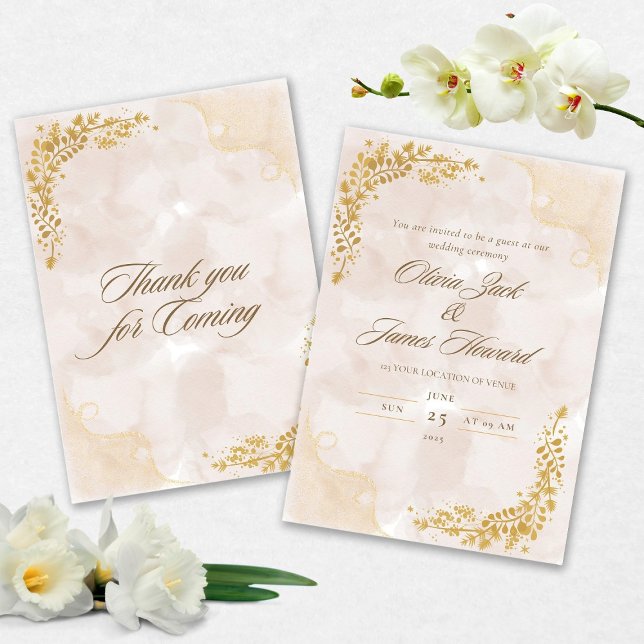 Faire-part de mariage élégant (Créateur téléchargé)
