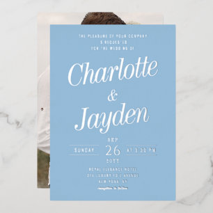 Faire-part de Mariage élégant avec écriture à feui