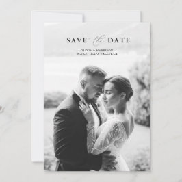 Faire-part de mariage élégant avec photo