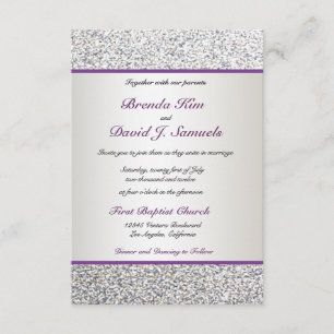 Faire-part de mariage élégant de parties