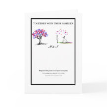 Faire-part de mariage élégant et romantique Arbre