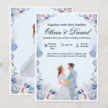 Faire-part de mariage élégant - Personnalisable et
