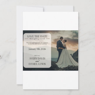 Faire-Part de Mariage Élégant sur Mesure