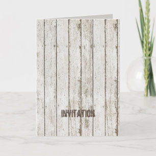faire-part de mariage en bois de grange rustique v