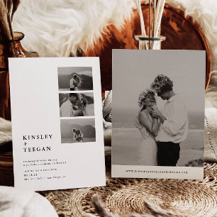 Faire-part de mariage en fuite avec photos