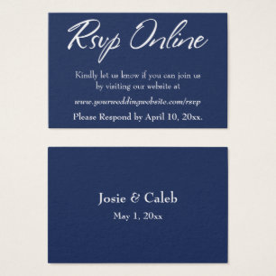 Faire-part de mariage en ligne Insert White Script