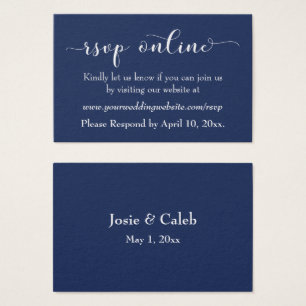 Faire-part de mariage en ligne Insert White Script