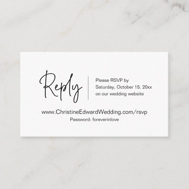 Faire-part de mariage en ligne RSVP, carte à thème (Devant)