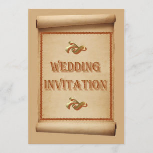 Faire-part de mariage en rouleau