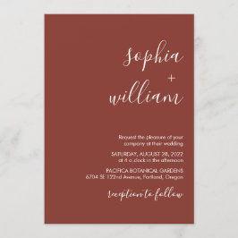 Faire-part de mariage en terre cuite