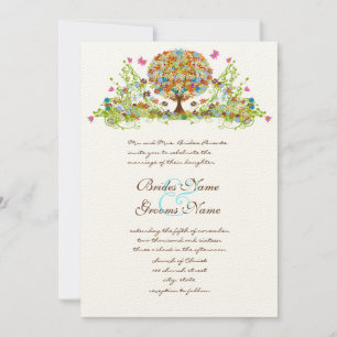 Faire-part de mariage Enchanted Fairy Love Tree