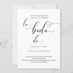 Faire-part de mariage espagnol
